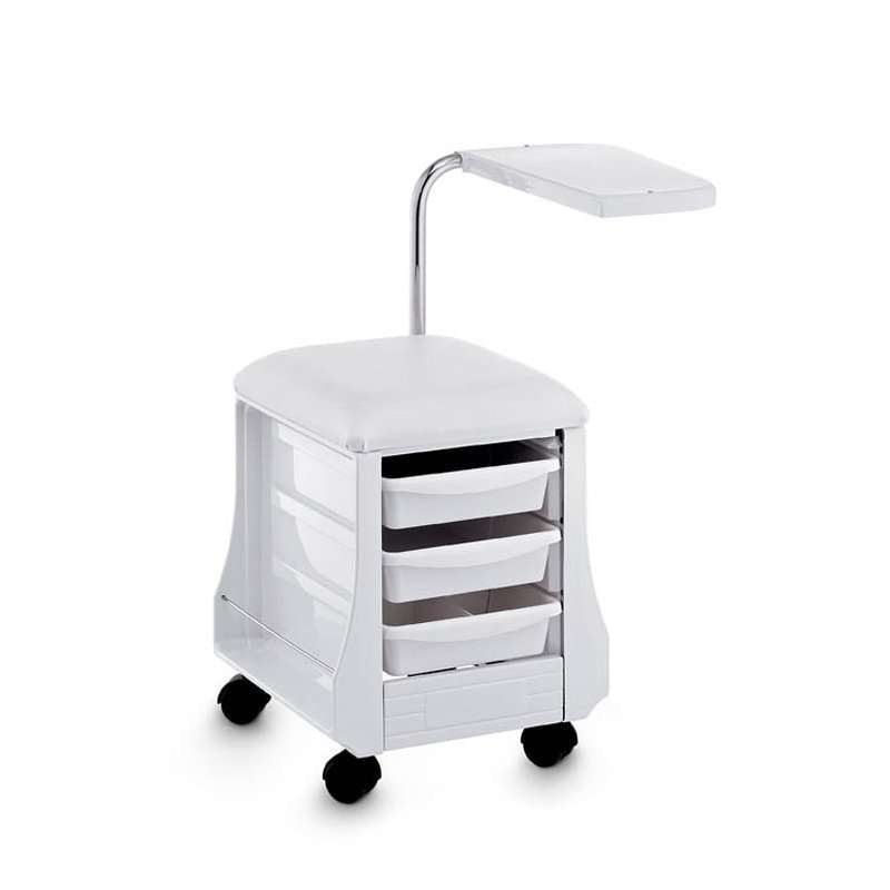 Mini Mani Manicure-Pedicure Stool Trolley on Wheels