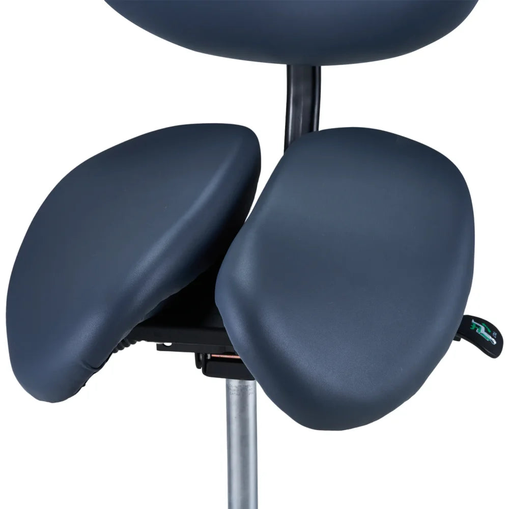 Master, Berkeley Ergonomic Swivel Split Seat Style Saddle Stool