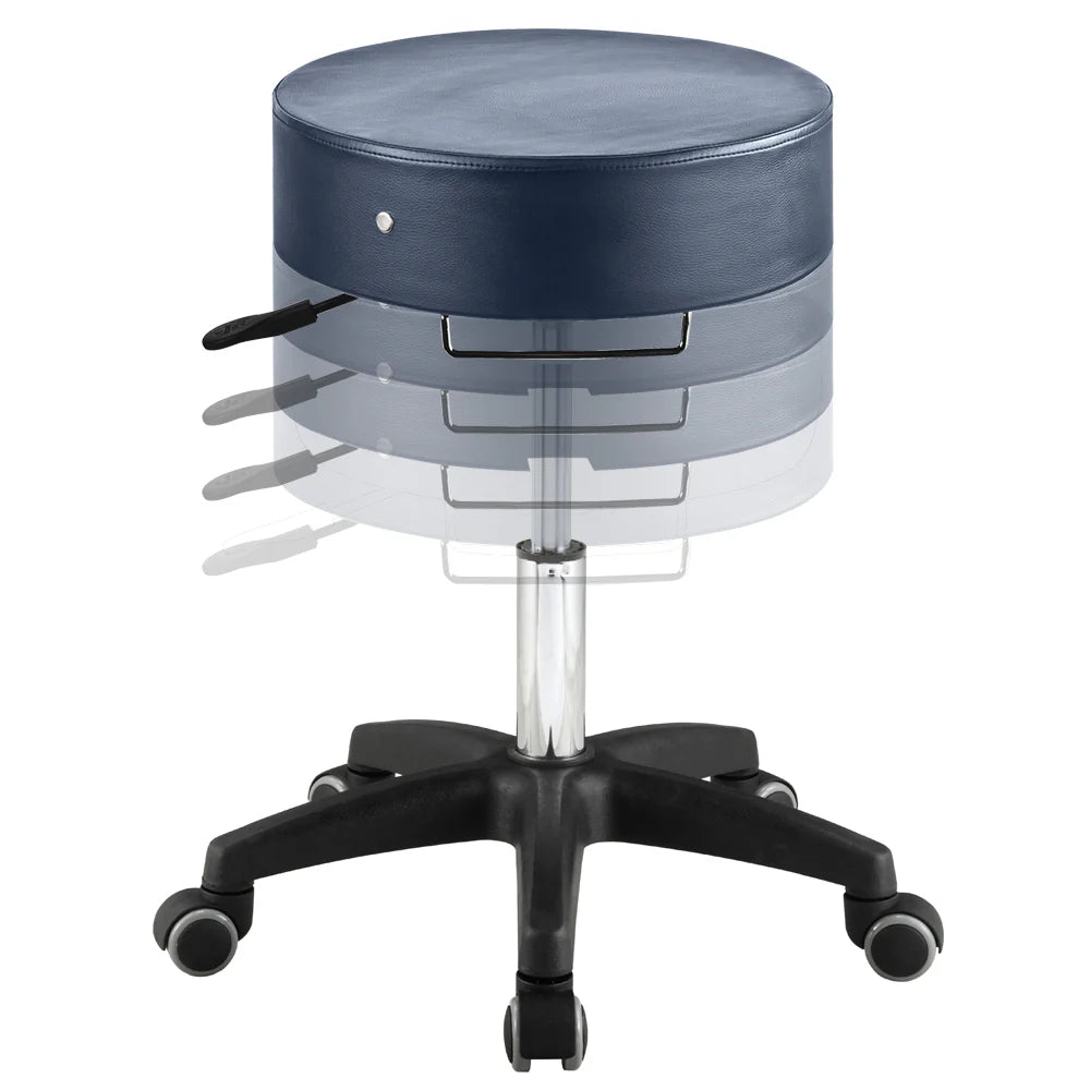 The Glider Adjustable Stool with Hair-free Casters