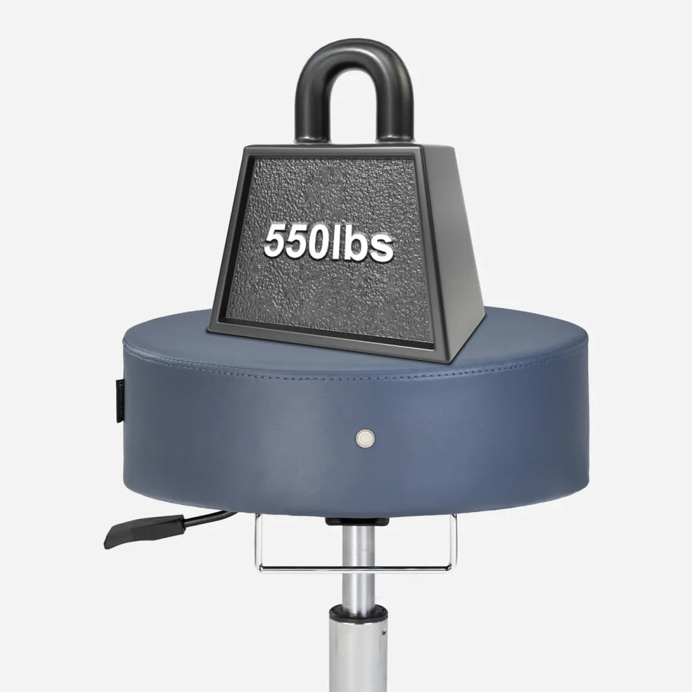 The Glider Adjustable Stool with Hair-free Casters