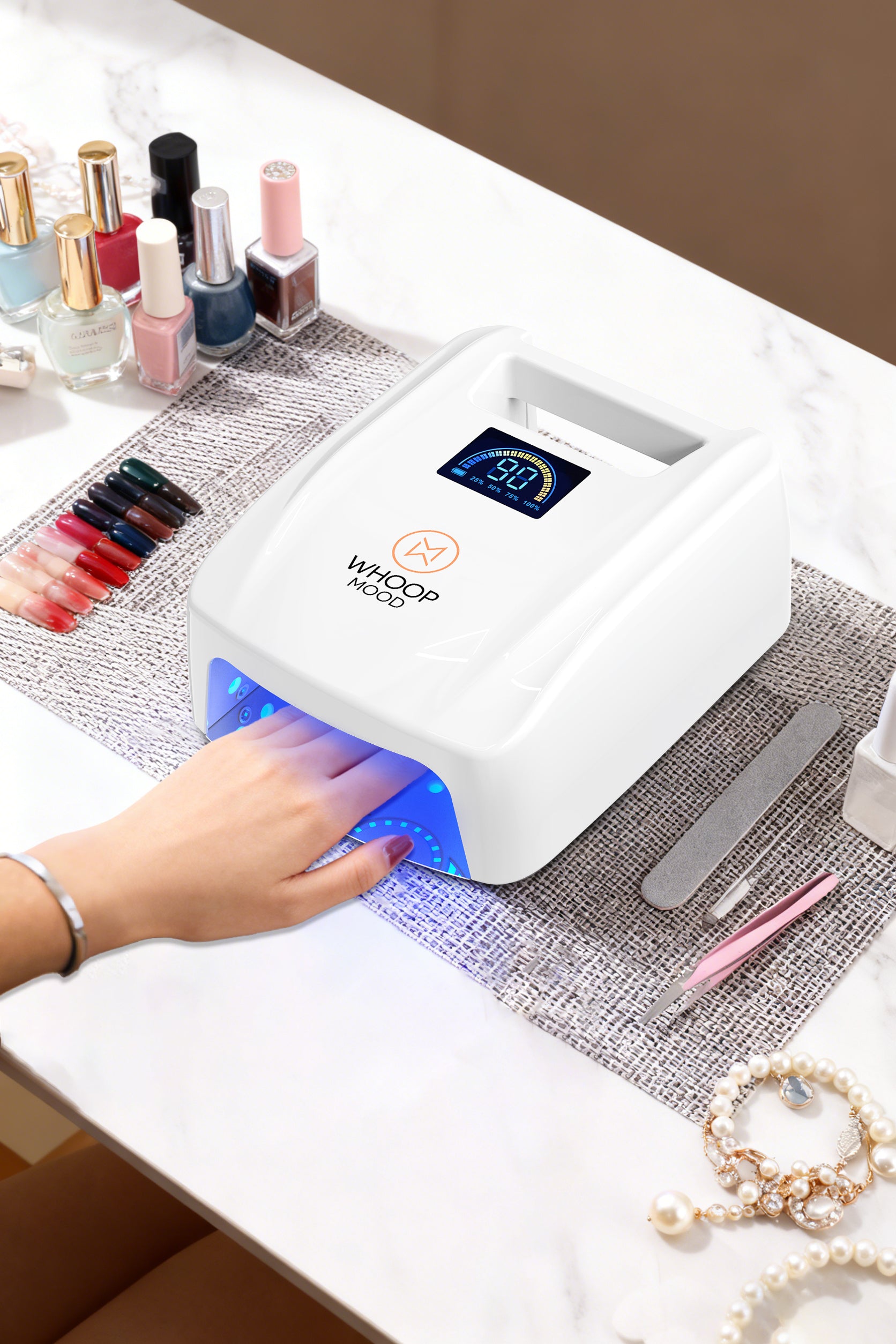 Pro UV & LED Nail Lamp White