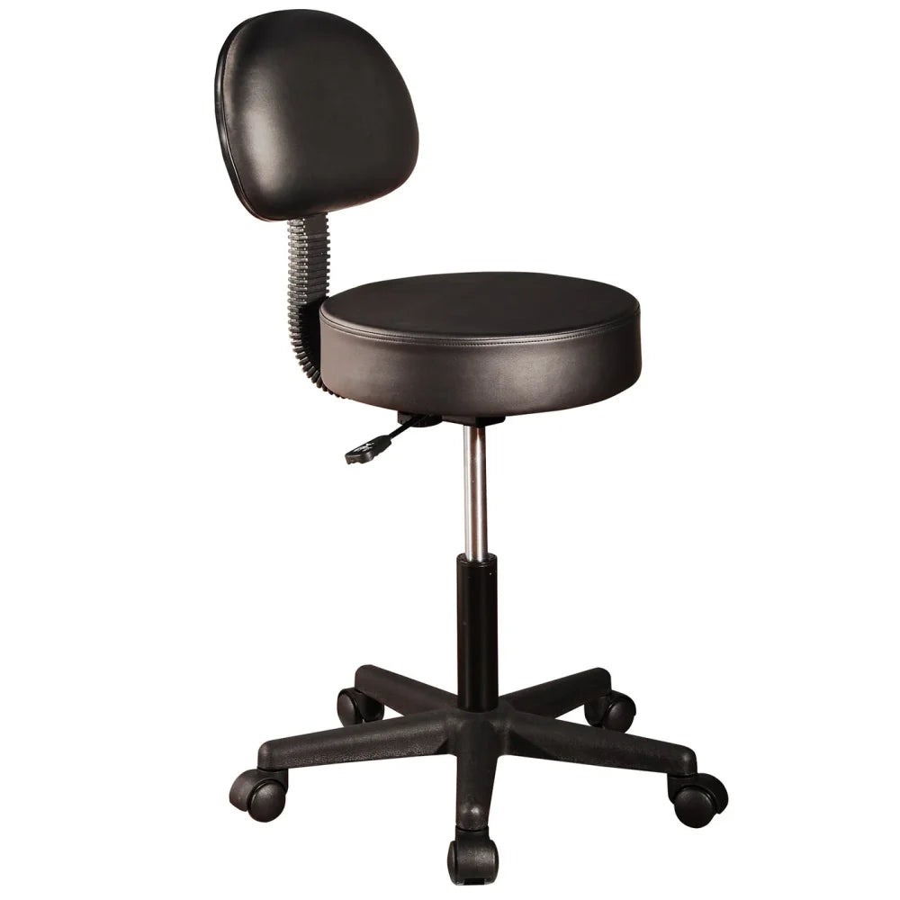 Ergonomic Salon Stool with Backrest and Pneumatic Hydraulic Lift