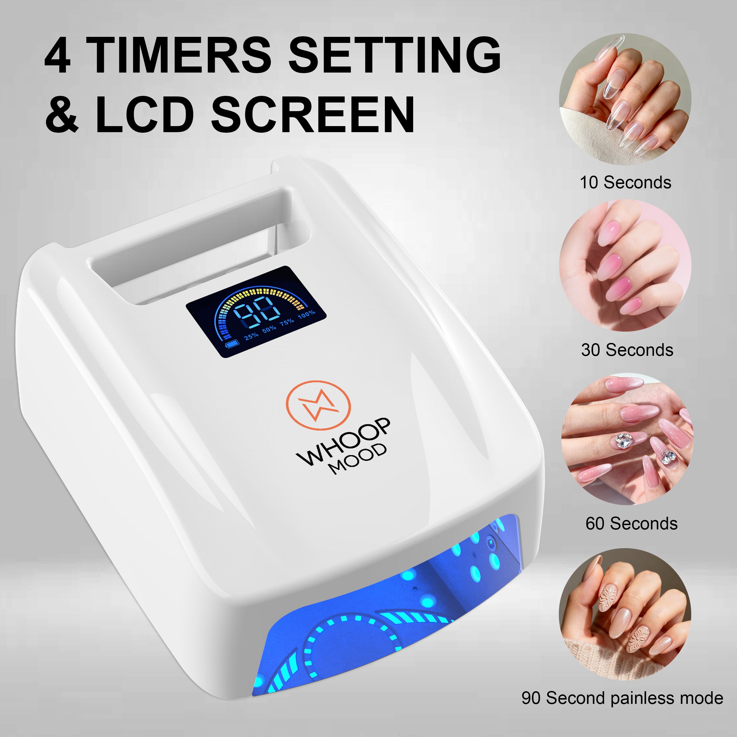Pro UV & LED Nail Lamp White