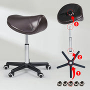 Master, Ergonomic Swivel Saddle Stool with Pneumatic Hydraulic Lift