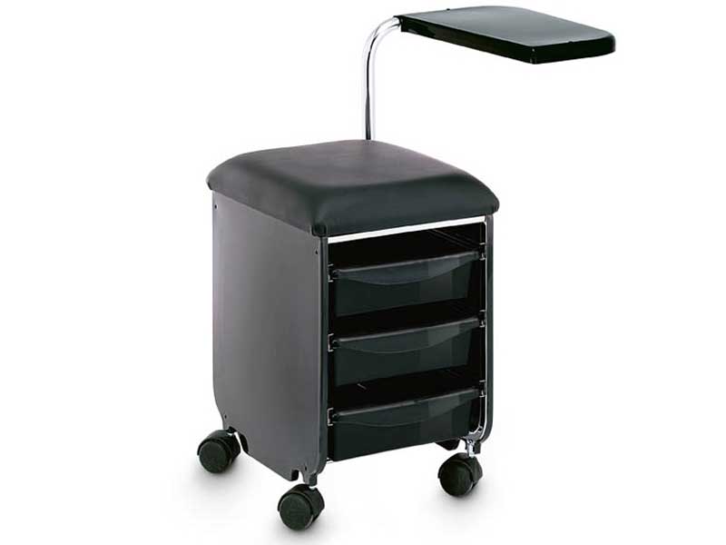 Petite Manicure Pedicure Stool Trolley on Wheels